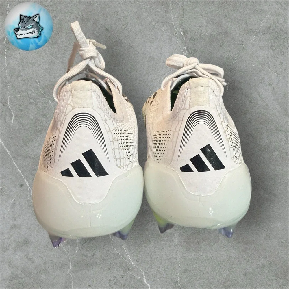 ADIDAS PREDATOR ELITE FIRM GROUND CLEATS WHITE BLACK LEMON MENS JI1082 size 5